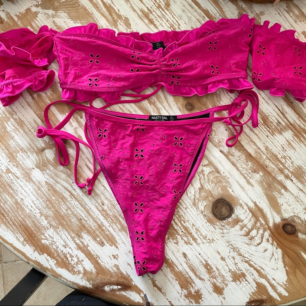 Nasty Gal Off-the-Shoulder Bikini